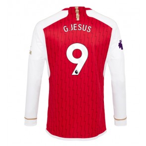 Maillot de foot Arsenal Gabriel Jesus #9 Domicile 2023-24 Manche Longue